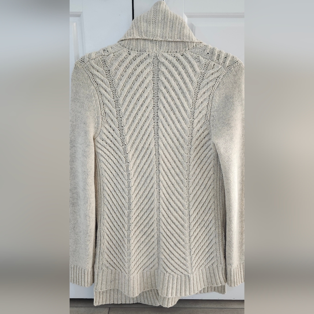 Vince $625 Yak And Wool Luxury Cardigan Size XS Oatmeal/Sand - Picture 3 of 5